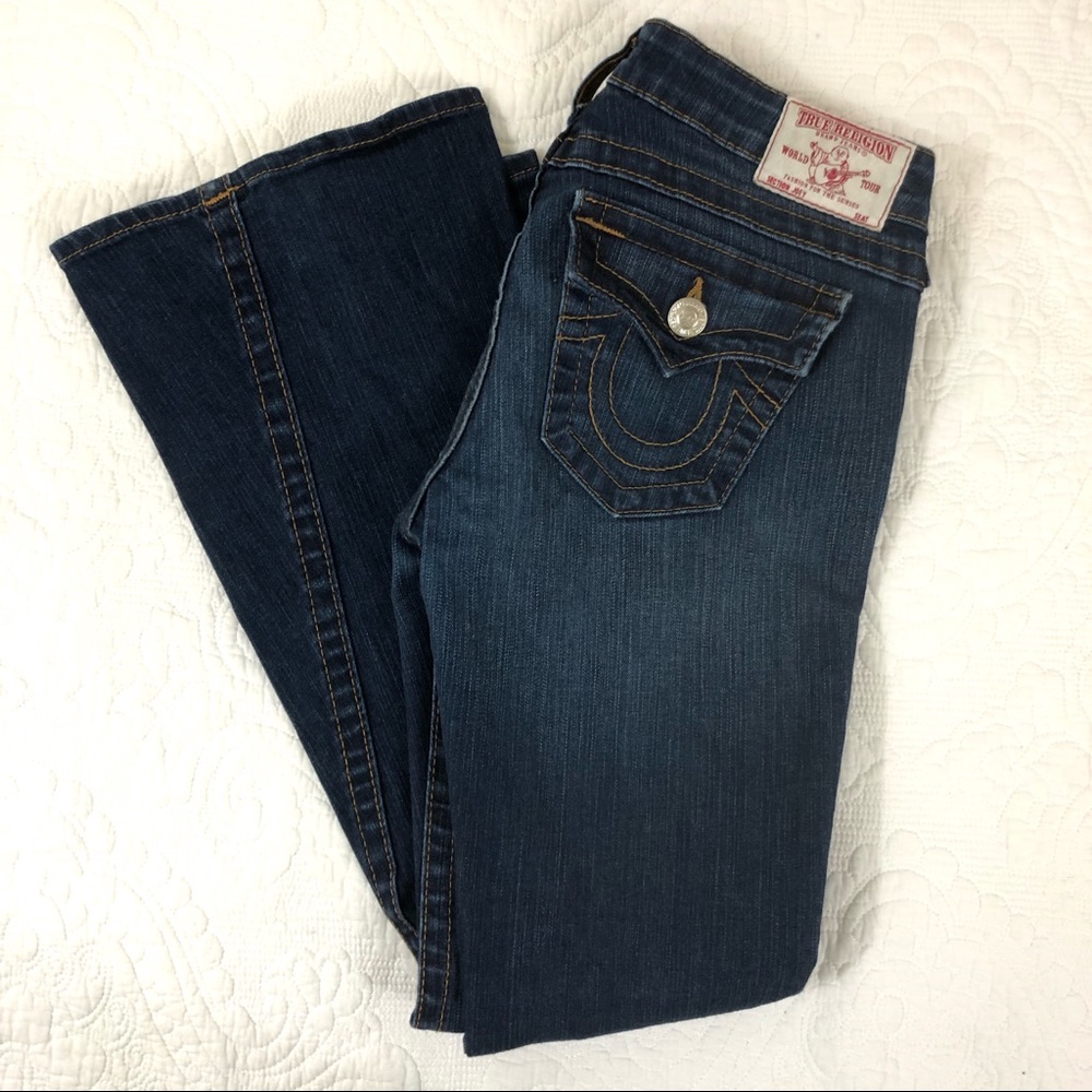BOGO True Religion wide leg petite jeans